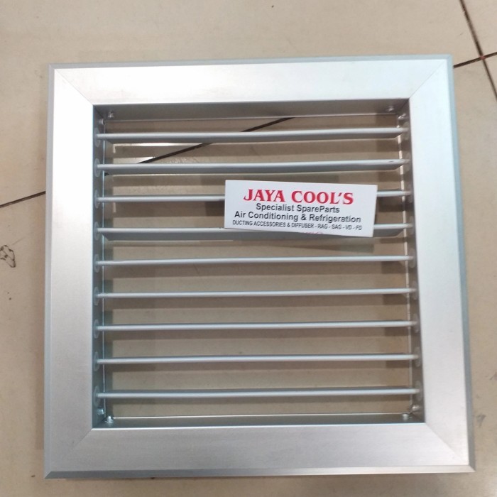 grill ac alumunium 20cmx20cm ducting ac