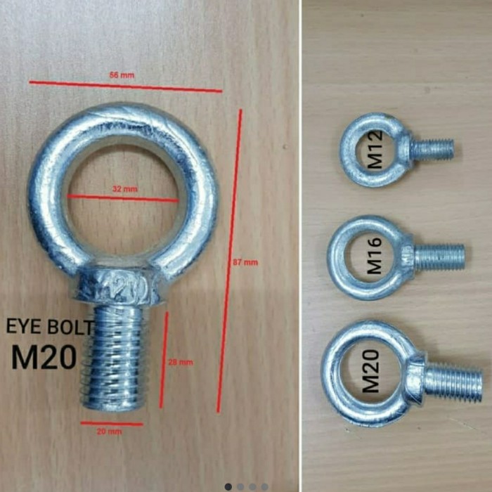 JBS99 Eye bolt m42 / baut mata / baut gantungan / eyebolt