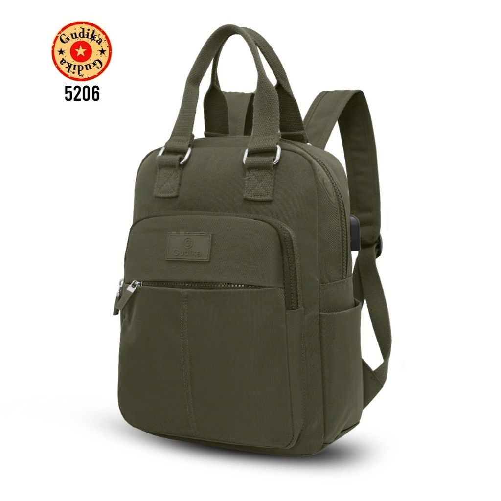 [PREMIUM ORIGINAL] Tas GUDIKA 5206 Original - Ransel Laptop 13 Inc / Backpack Leptop Dengan Port USB