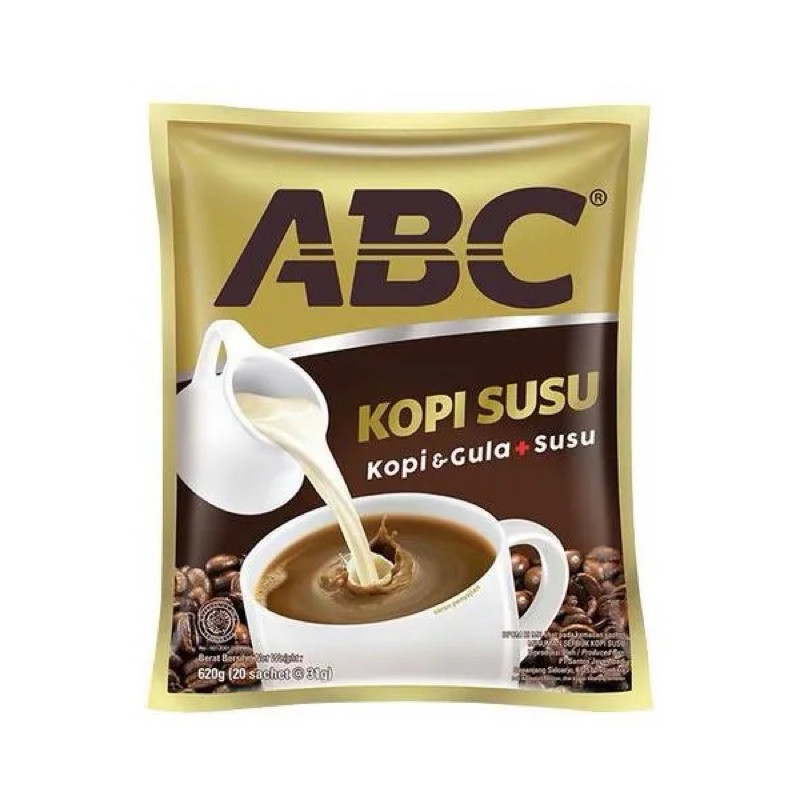 

Kopi ABC Susu Sachet 30g Siap Seduh