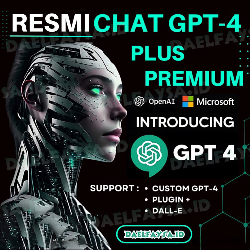 「24/7」⊥Ԁ⅁⊥∀HƆ 【3 BULAN 】CHATGPT 4 PLUS 3 BULAN 10 USER RESMI MURAH GARANSI - CHAT GPT FROM OPENAI GP