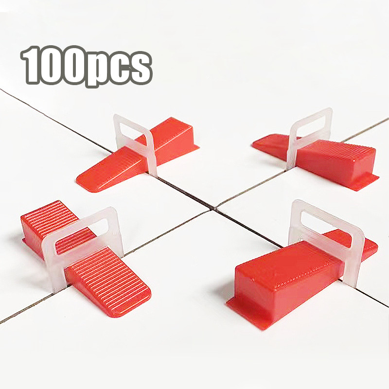 【BARANG SPOT】100Pcs Alat Perata Keramik Wedges Wedge Tile Leveling System Spacer Granit Nat Keramik 