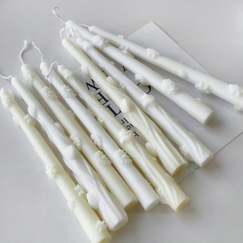 

3D Daisy Candle Stick Silicone Mold Handmade Plaster Resin Ornaments Mould Soap Candle Making Supplies