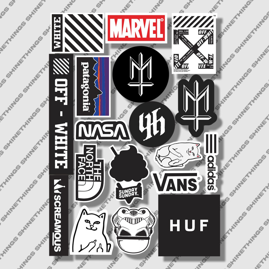 

stiker pack BRAND casuals SRICKER MATERNAL stiker helm