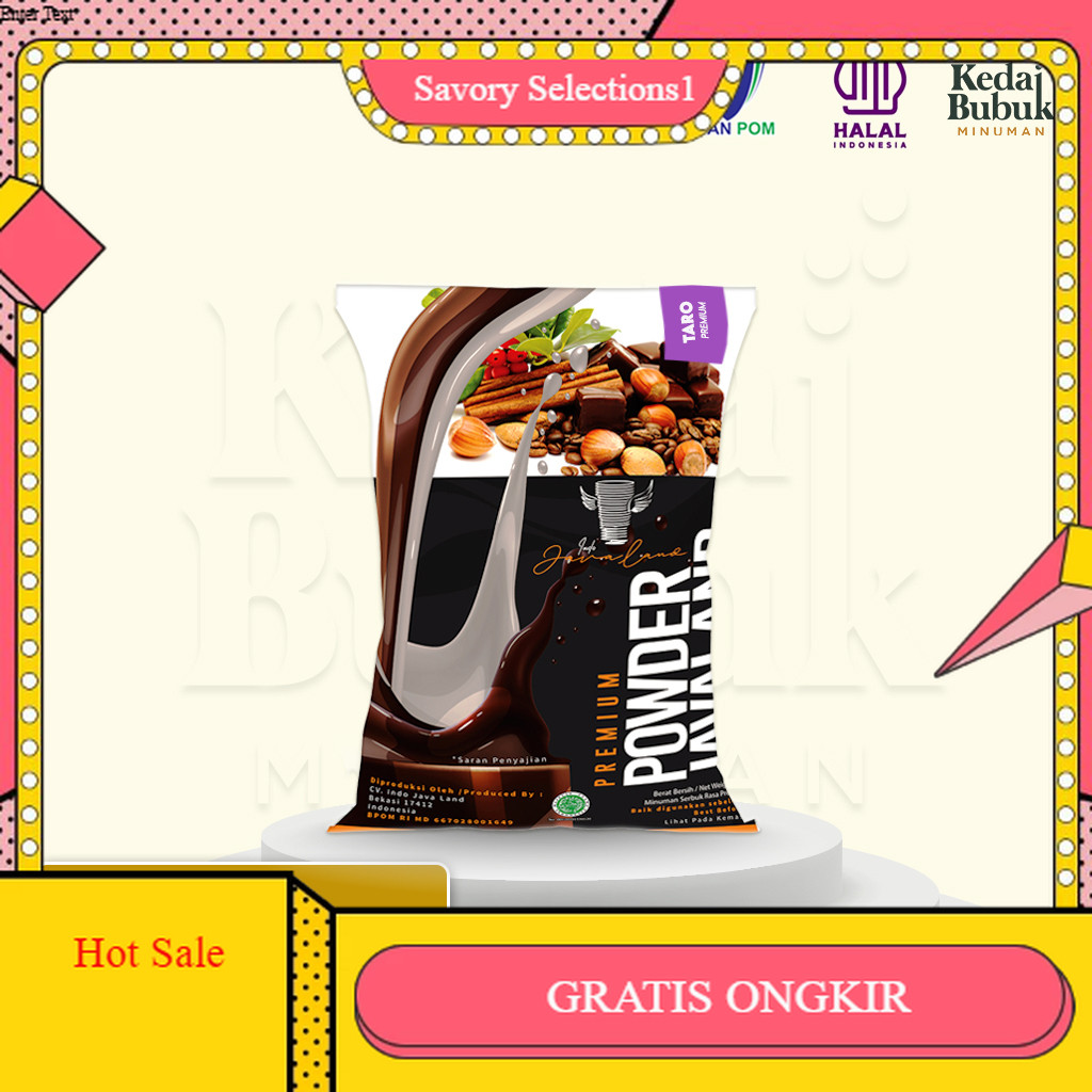 

【SAVORY】 FLASH SALE!! Javaland Bubuk Minuman Rasa Taro 1Kg - Premium Plain | Powder Drink