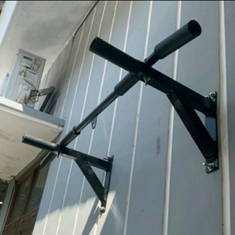 Alat Pull Up Bar Dinding 6 Grip Besi Tebal