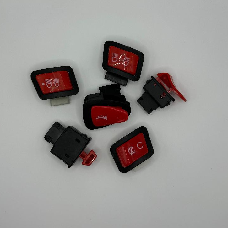 Saklar Tombol Starter Engine Dimmer Warna Merah Vietnam Lampu Beam Switch Dimmer Dim LED Mesin Motor