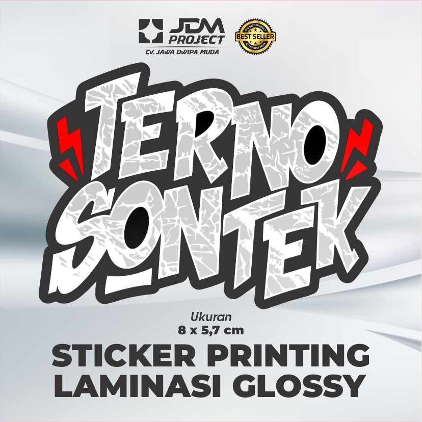 

JDM Project - Stiker Terno Sontek V2 Print Cutting Sudah Potong Tinggal Tempel Anti Pudar dan gores