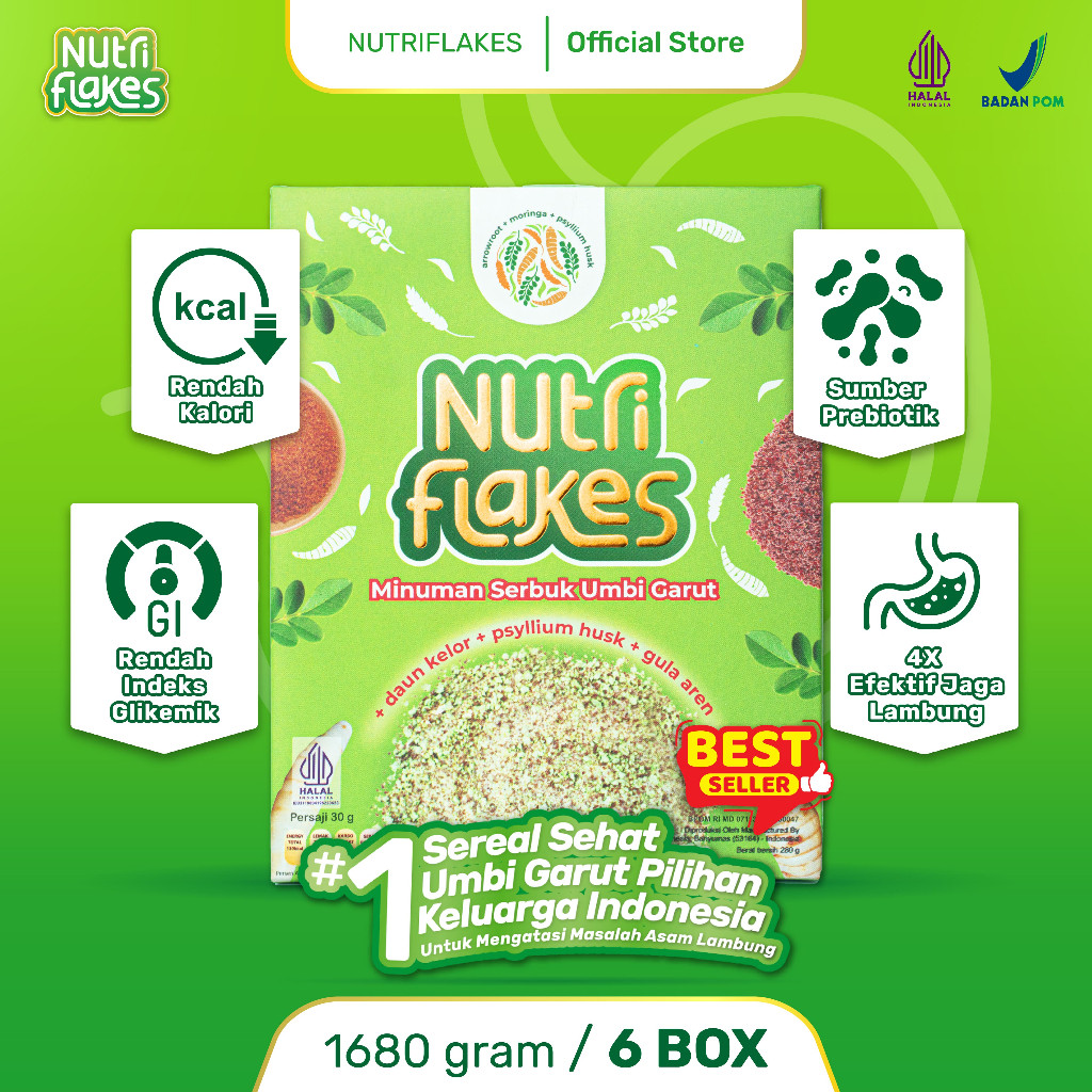 

SALE Sereal Nutriflakes Asam Lambung Paket 6 Box