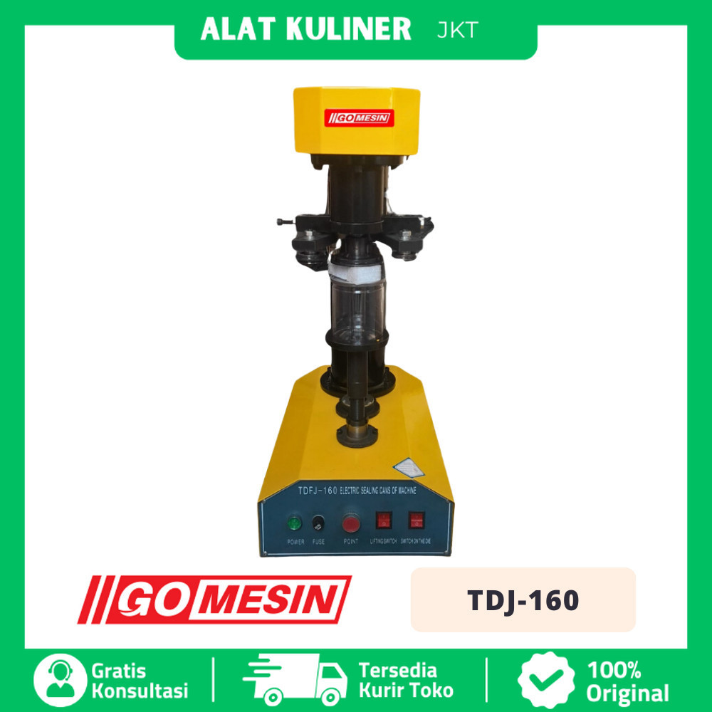 Can Sealer Gomesin Tdj-160 Penutup Kaleng Plastik Can Seamer Original