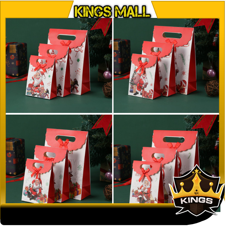 

Kings - 6470 Paper Bag Christmas Santa / Tas Kertas Natal Motif Unik