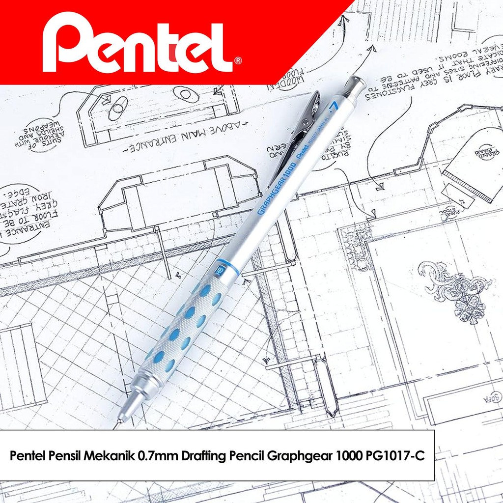 

Pentel Pensil Mekanik 0.7mm Drafting Pencil Graphgear 1000 PG1017-C