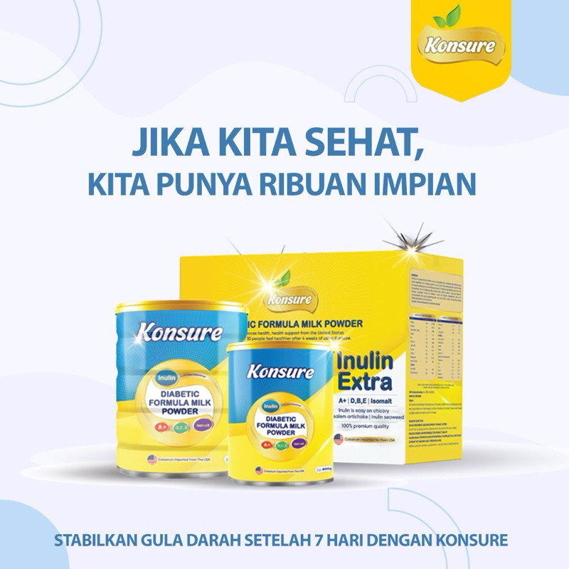 

PAKET 2 KALENG SUSU KONSURE IMPORT USA UNTUK PENDERITA DIABETES