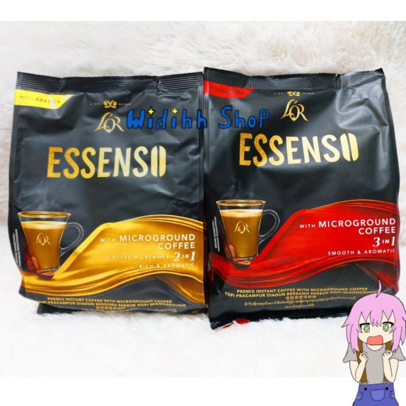 

LOR Essenso Coffee With Microground Coffee 3 in 1 100% Arabica / Essenso Coffee Malaysia / Essenso Coffee 3in1 / Essenso Rich & Aromatic / Kopi Instant 3in1 / Coffee Instant Malaysia