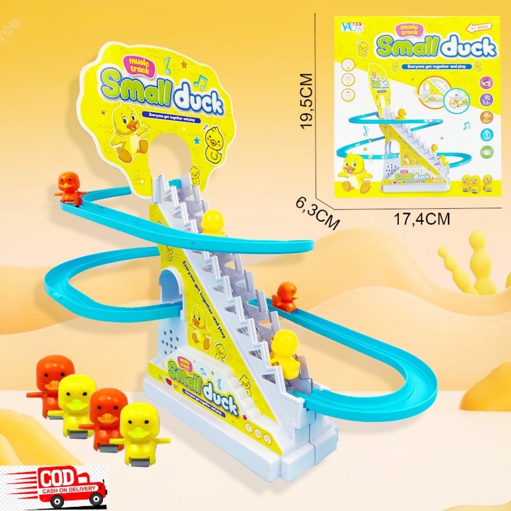 Mainan Anak Seluncur Tangga Bebek - Slide Tangga Seluncur Bebek -Track Racing Seluncur Bebek Seluncu