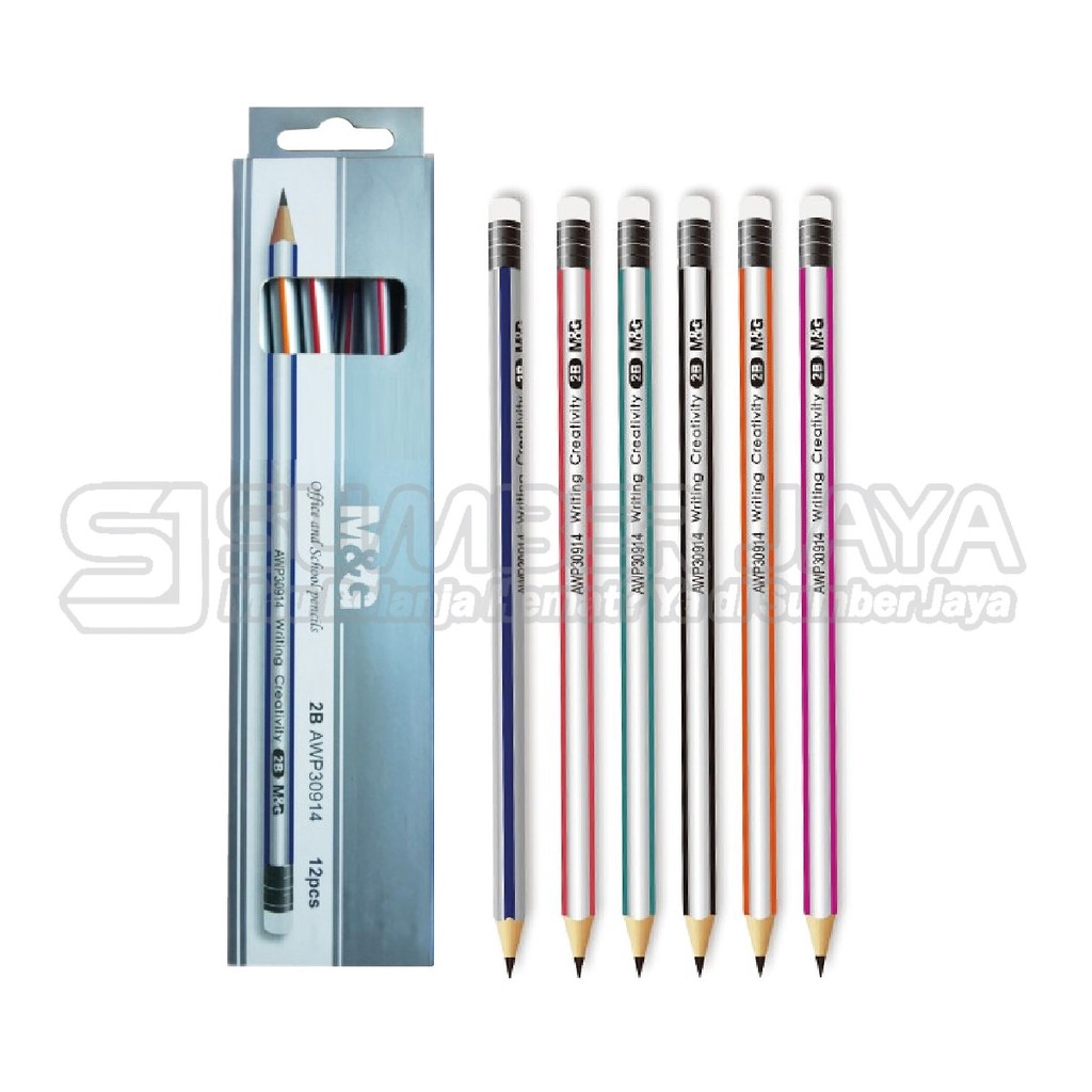 

Pensil Kayu 2B Pensil + Penghapus M&G AWP30855 AWP30914