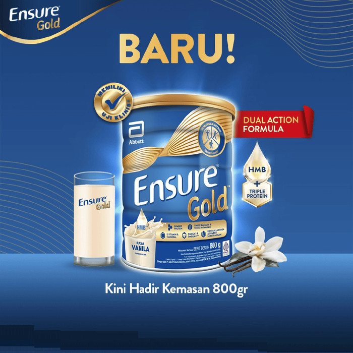 

✨NEW✨ -Ensure Gold Susu Rendah Laktosa - Vanila 800g