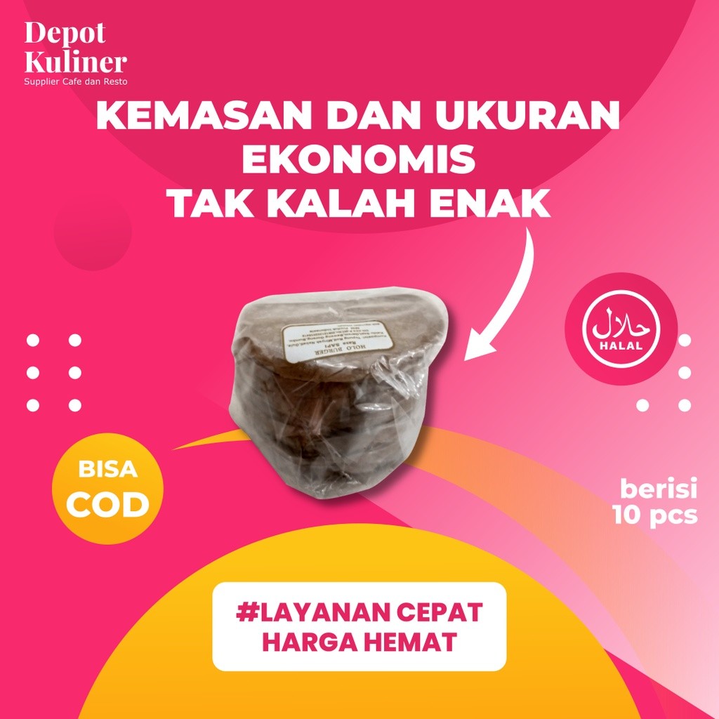 

Daging burger ekonomis lezat dan terjangkau isi 10