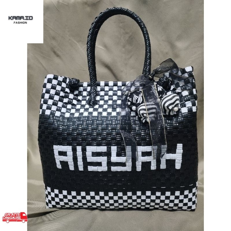 Anyaman Terkini / tas anyaman pakai nama