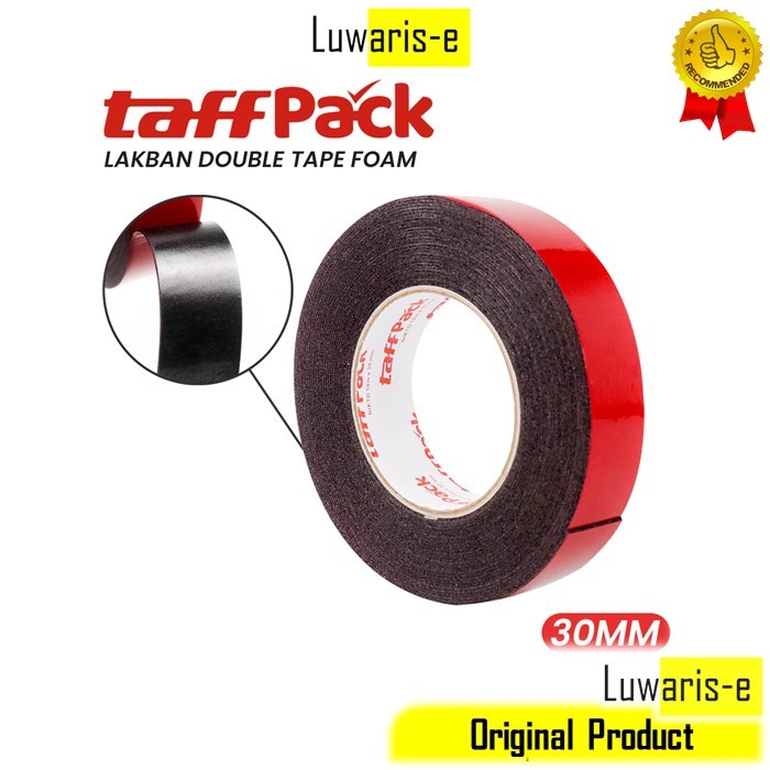 

Lakban Double Tape Foam Busa Hitam Perekat Serbaguna Panjang 10 Meter