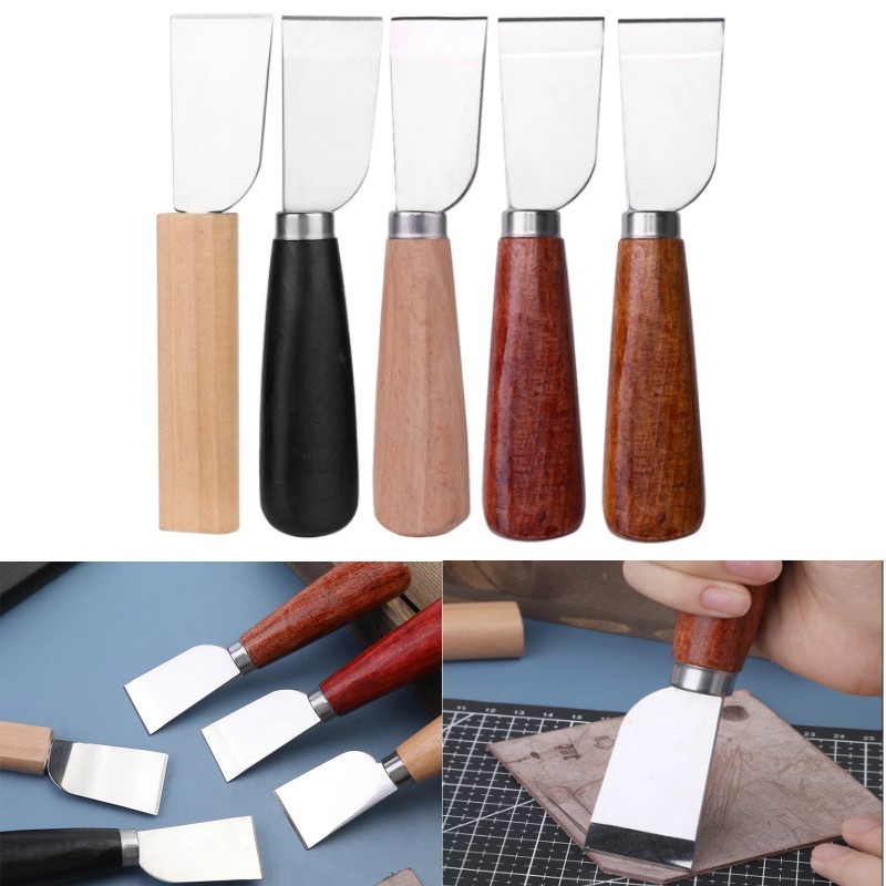 

1PC Profession Leather Cutter Stainless Steel Blade for Patchwork Knives Paper Cloth Leathercraft Cutting Tool