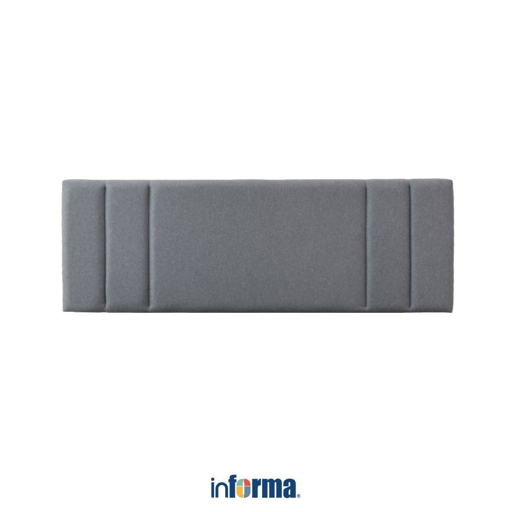Informa 180x200 cm Lynn Headboard Tempat Tidur - Abu-Abu Sandaran Kasur Aksesoris Papan Kepala Ranja
