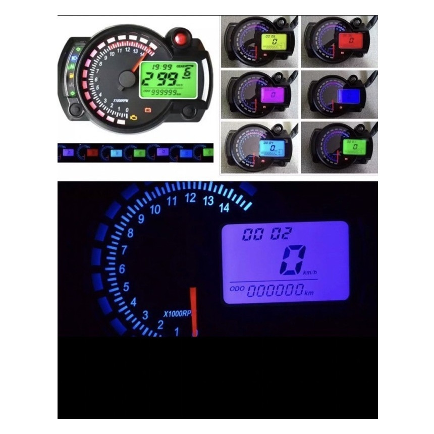 Speedometer Digital Led Koso RX2N Kilometer Koso RX2n Digital Universal