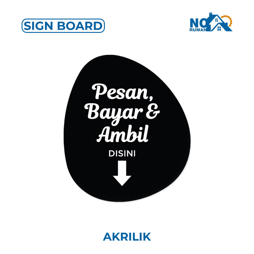 

Pesan Bayar & Ambil Disini Latin Sign Board Akrilik Tempel Dinding Papan Acrylic Restoran Dinding Petunjuk Toko Cafe