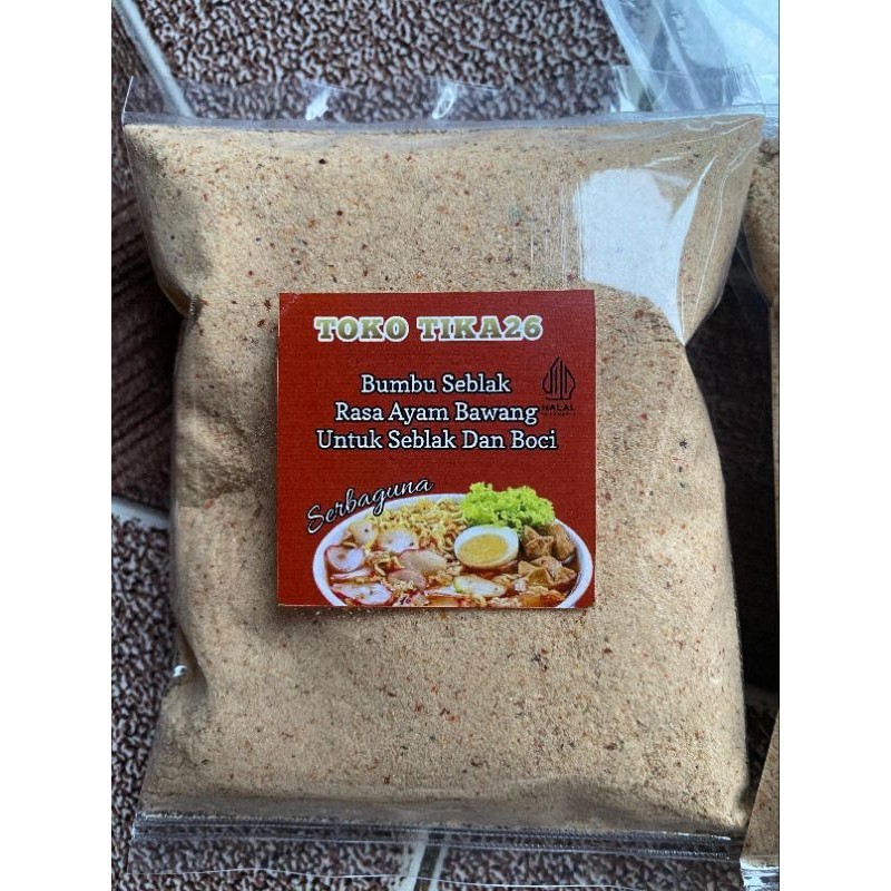 

BUMBU SEBLAK PALING ENAK RASA AYAM BAWANG 250 GRAM BUMBU BASO ACI CUANKI BASO BUMBU SEBLAK PALING ENAK RASA AYAM BAWANG - BUMBU BOCI - BUMBU GURIH UNTUK KUAH SEBLAK - BUMBU KALDU SERBAGUNA 1 KG