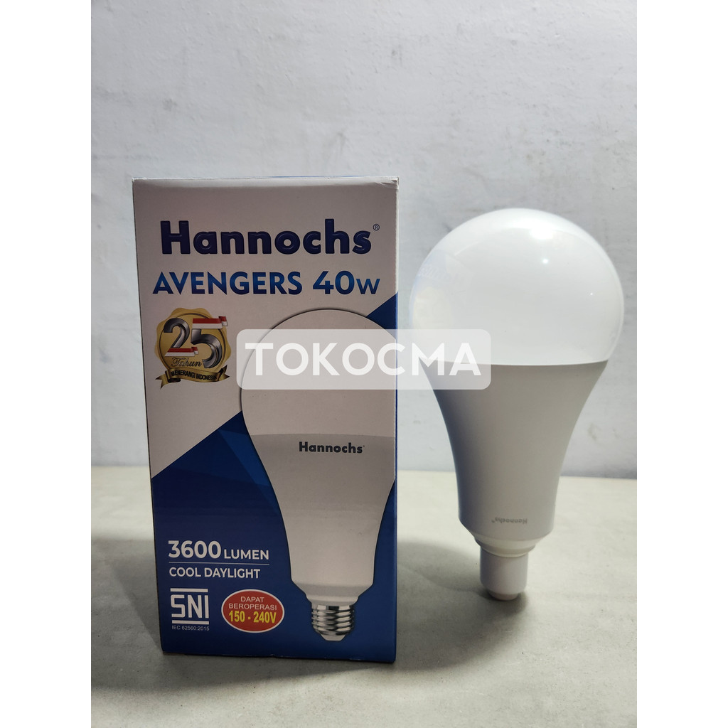 Lampu Bohlam LED Avengers 40w 40watt Hannochs CoolDayLight