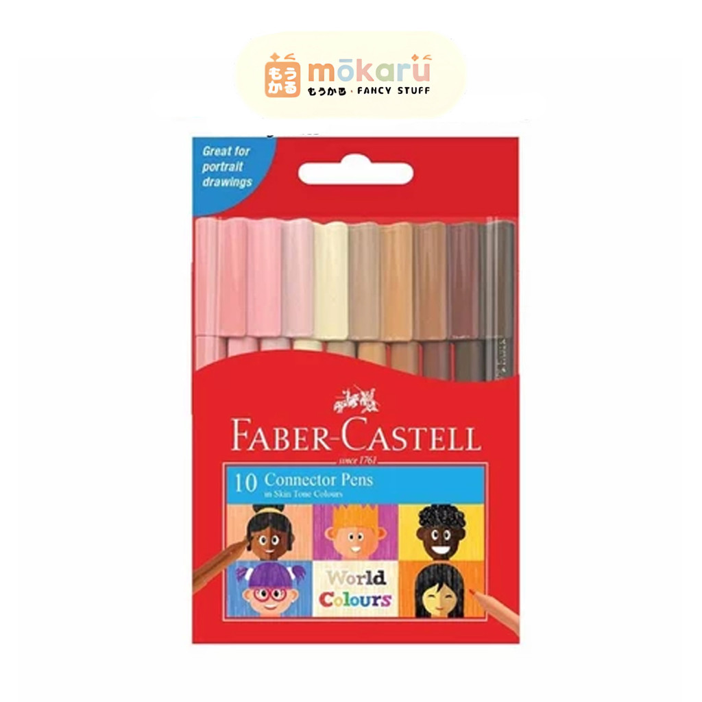 

Faber Connector Pen 10 Color (Skin Tone) Spidol Warna