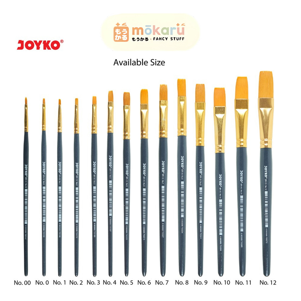 

Joyko Brush BR-10 / Brush Kuas Lukis Cat Air Cat Minyak Acrylic