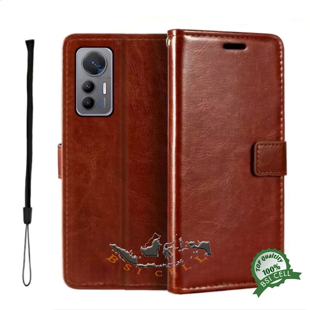 XIAOMI 12 LITE LEATHER CASE SARUNG DOMPET HP KULIT FLIP COVER CASE