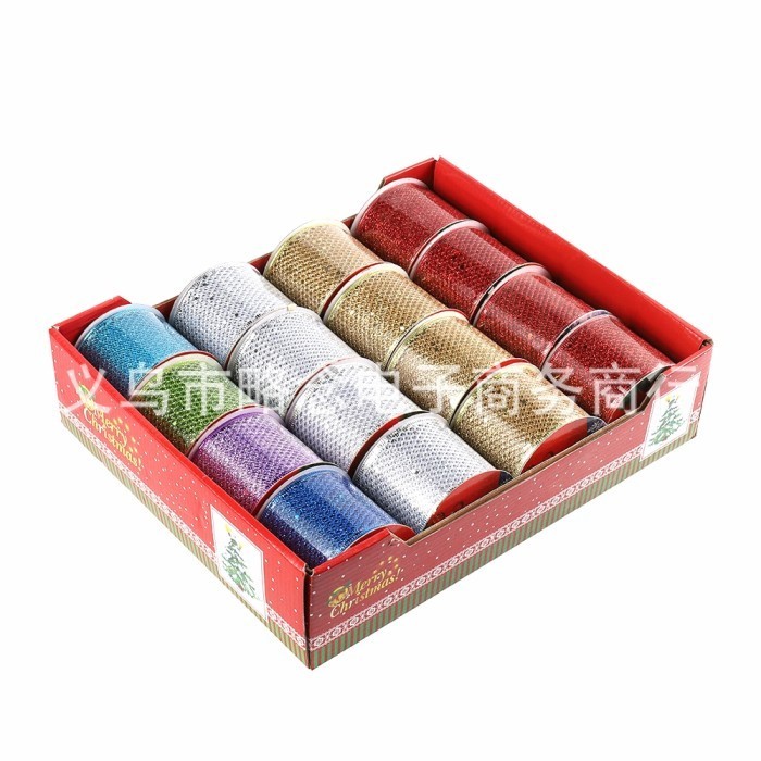 

Pita Natal Rol Jaring Kasar Hiasan Pita Natal Murah Merah Pita Kawat - Ungu, PP516-S