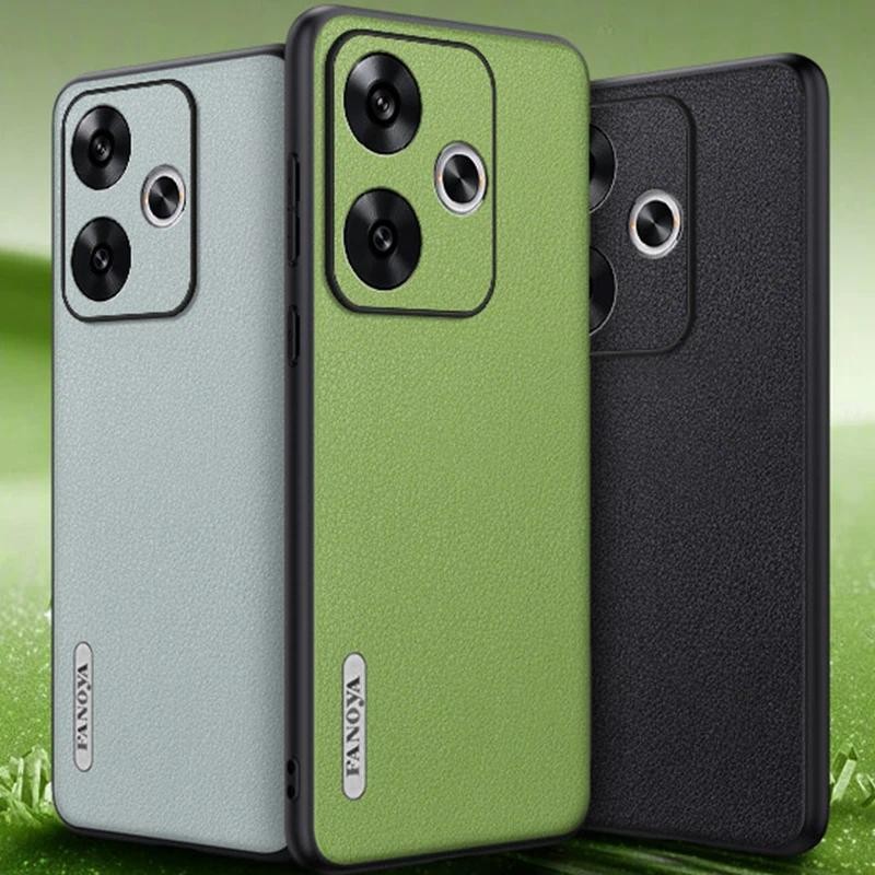 Phone case casing Xiaomi Redmi Turbo 3 Turbo3 RedmiTurbo3 Back cover Litchi leather PU cowhide Veget
