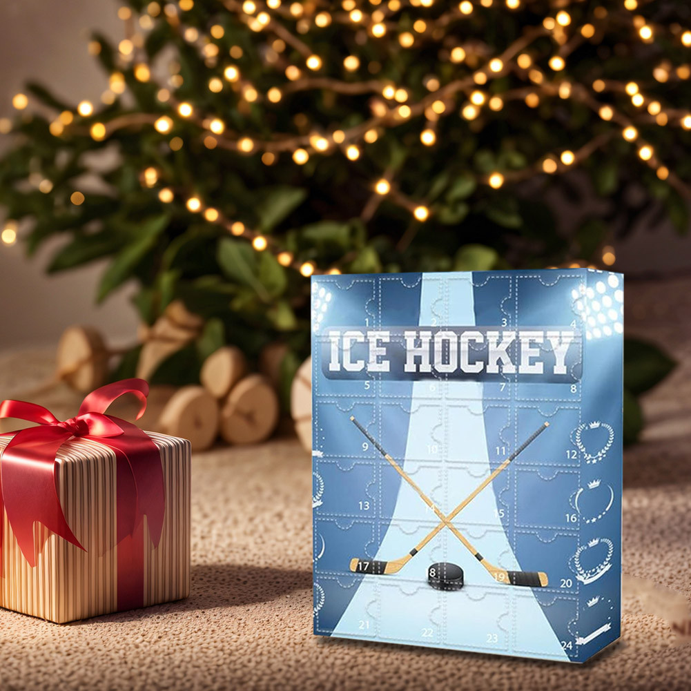 

Hockey Advent Calendar 2024 Acrylic Holiday Gift 24 Day Countdown Hockey Miniature Keepsake Advent Calendar Christmas Decoration