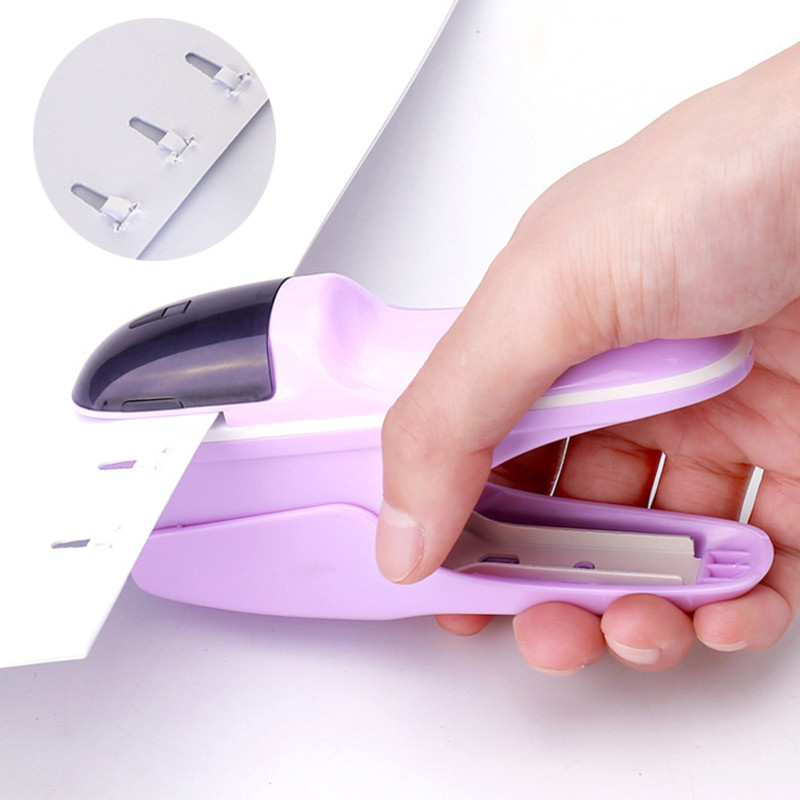 

Desktop Stapleless Stapler For Fixing Up To 8 Sheets For Home School Office Desktop Stapler Ticket Paper And Document Binding