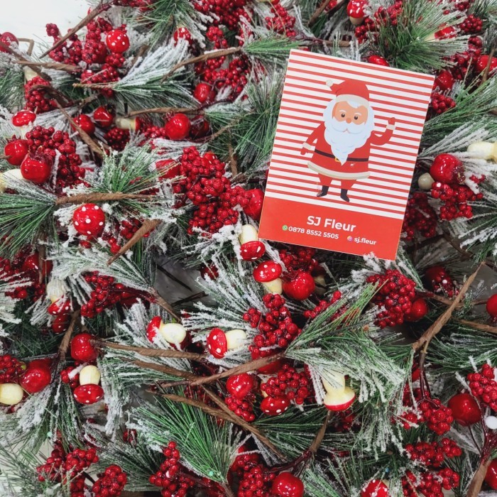 

Christmas artificial Pine cones decorations / natal aksesoris parcel - B