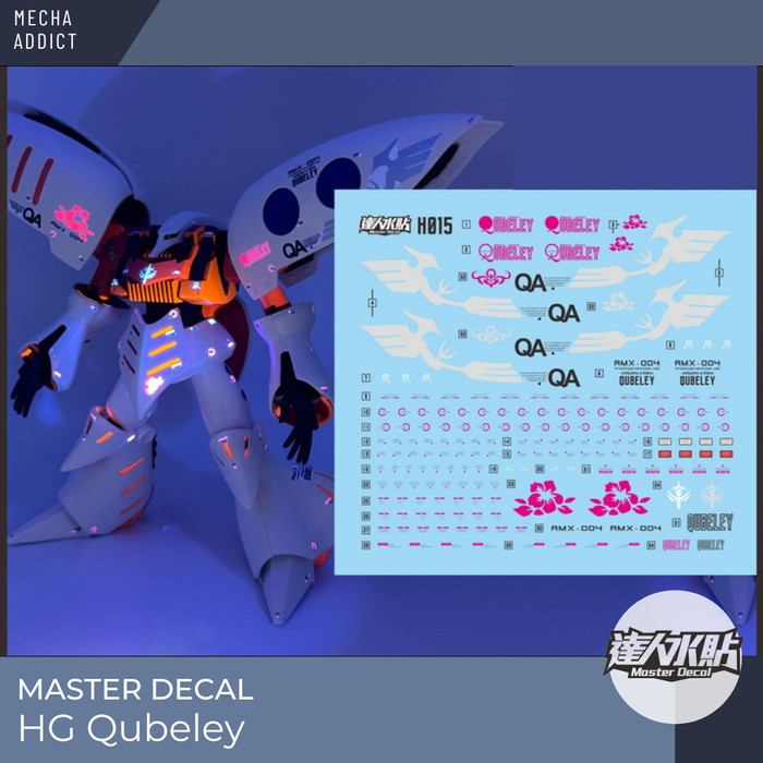 Water Slide Decal HG Qubeley by Master Decal