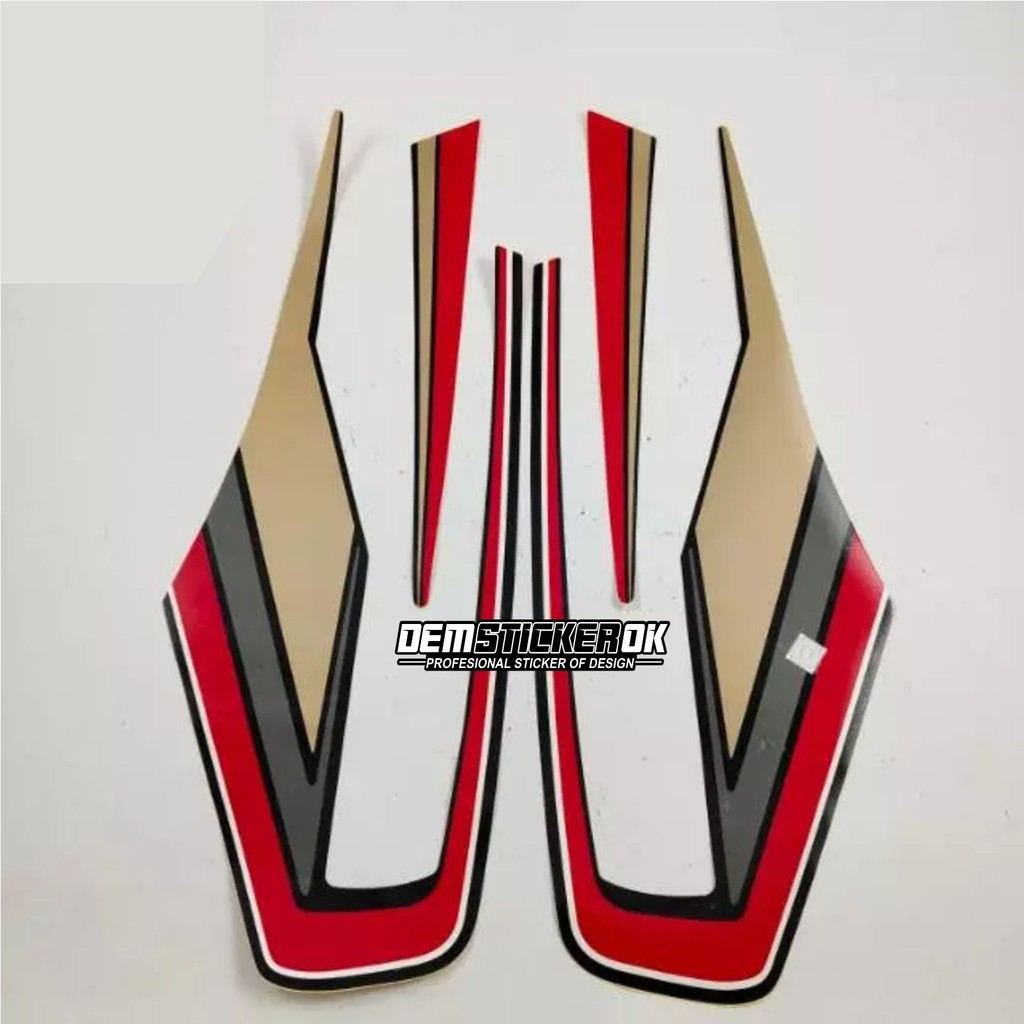 striping original Yamaha RX KING hitam merah tahun 1992