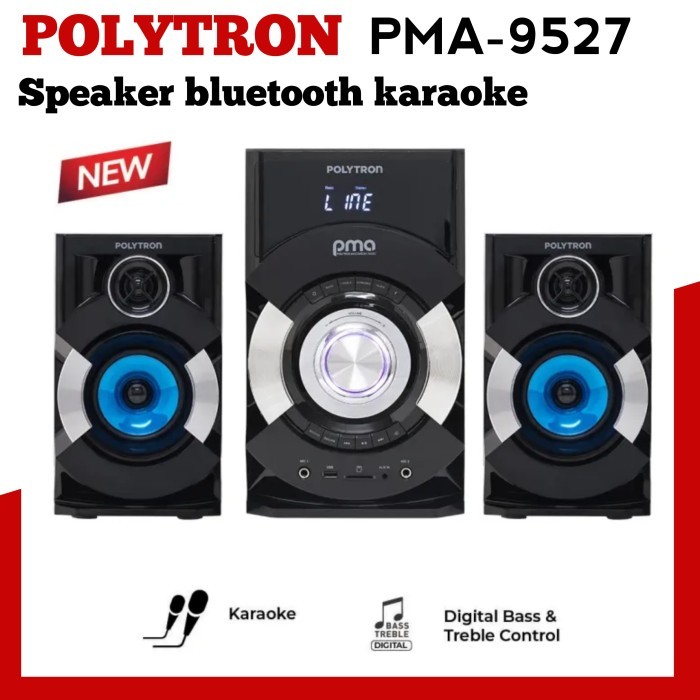 Speaker bluetooth POLYTRON PMA-9527 Speaker aktif Polytron/karaoke