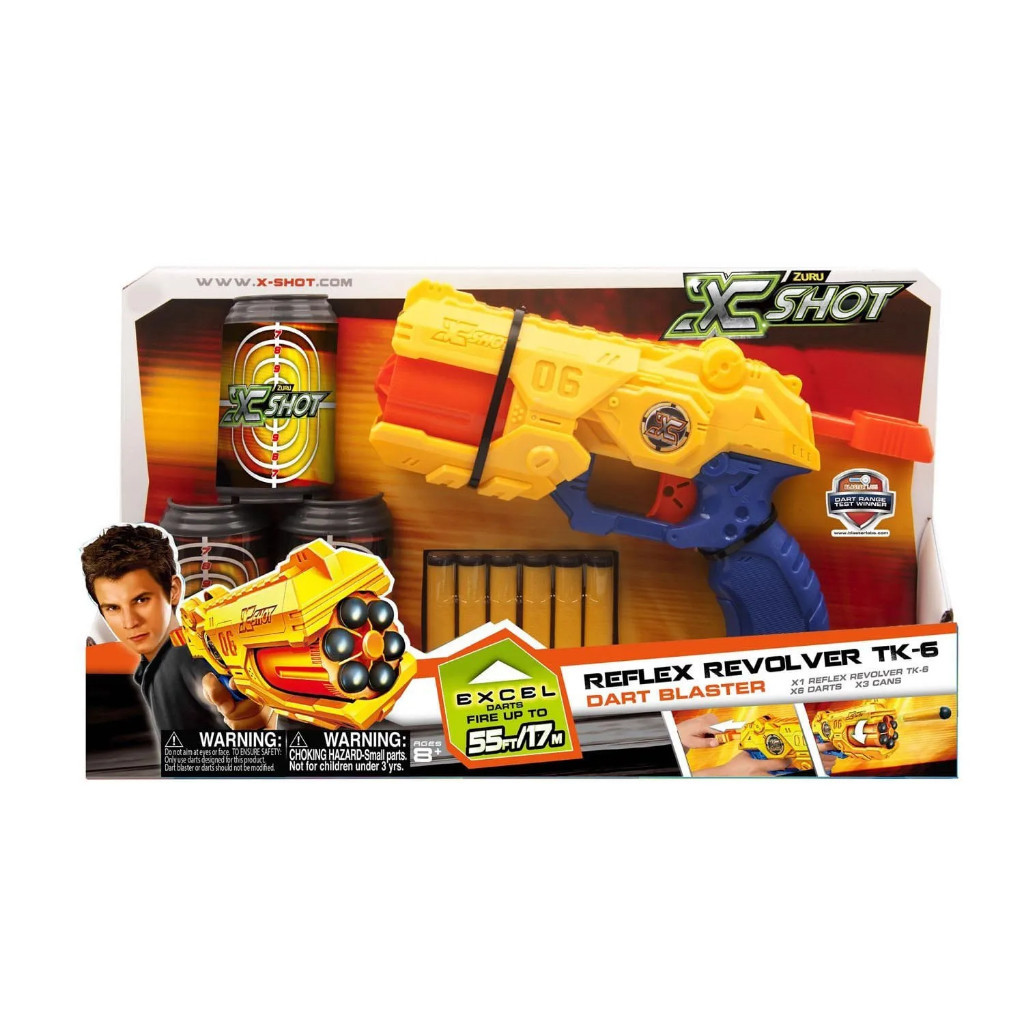 Mainan Pistol Emco Reflex Revolver xshot TK6 KSMbersaudara