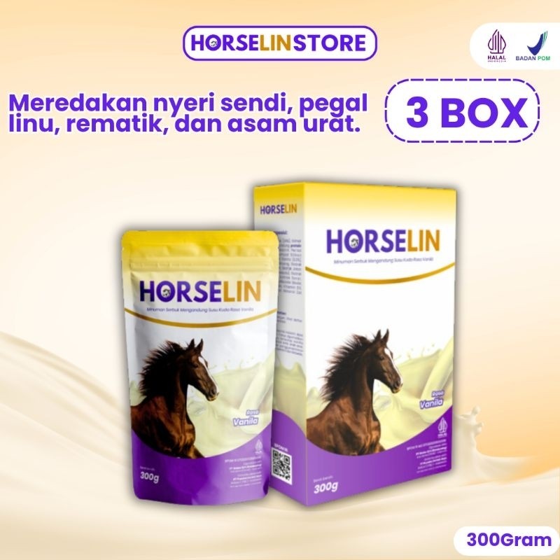 

HORSELIN Milk ( 3 Box ) Susu Kuda Premium Solusi Asam Urat & Nyeri Sendi