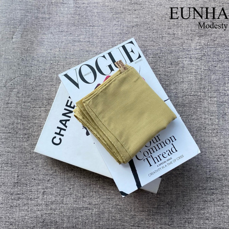 Kerudung Hijab Segiempat Paris Premium By AL MAHIRA Seri Warna Terbaru/Terlaris Warna Hijau Daun