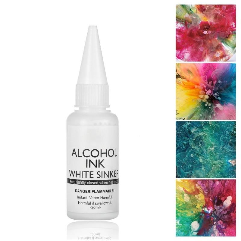 

New White Set 2Type White Alcohol-Based for Epoxy Resin Painting White Paint Color Dye for Resin Art