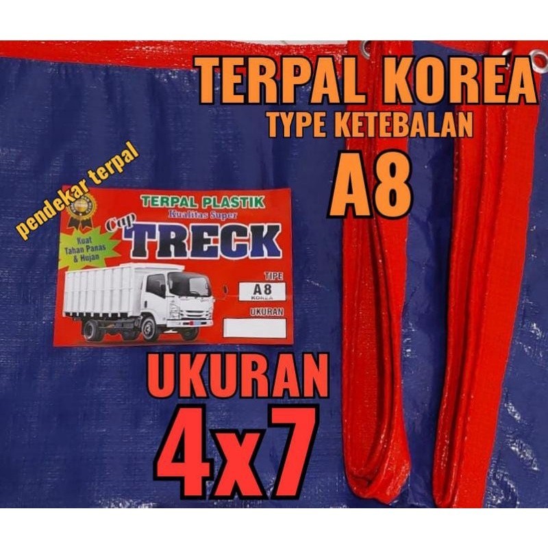 DISTRIBUTOR terpal Terpal Korea A8 ukuran 4x7 meter