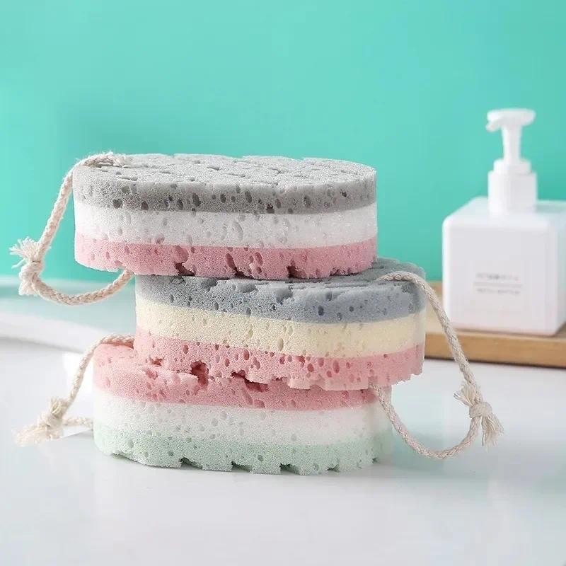 

Soft Bath Sponge Body Scrub Bast Wisp Massage Brush Body Washcloth Skin Scrubber Relax Exfoliating Skincare Shower Accessories