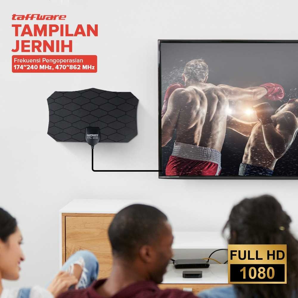Taffware Antena TV Digital Indoor High Gain Antenna DVB-T2 25dB - TFL-D140 [ I K F Store ]