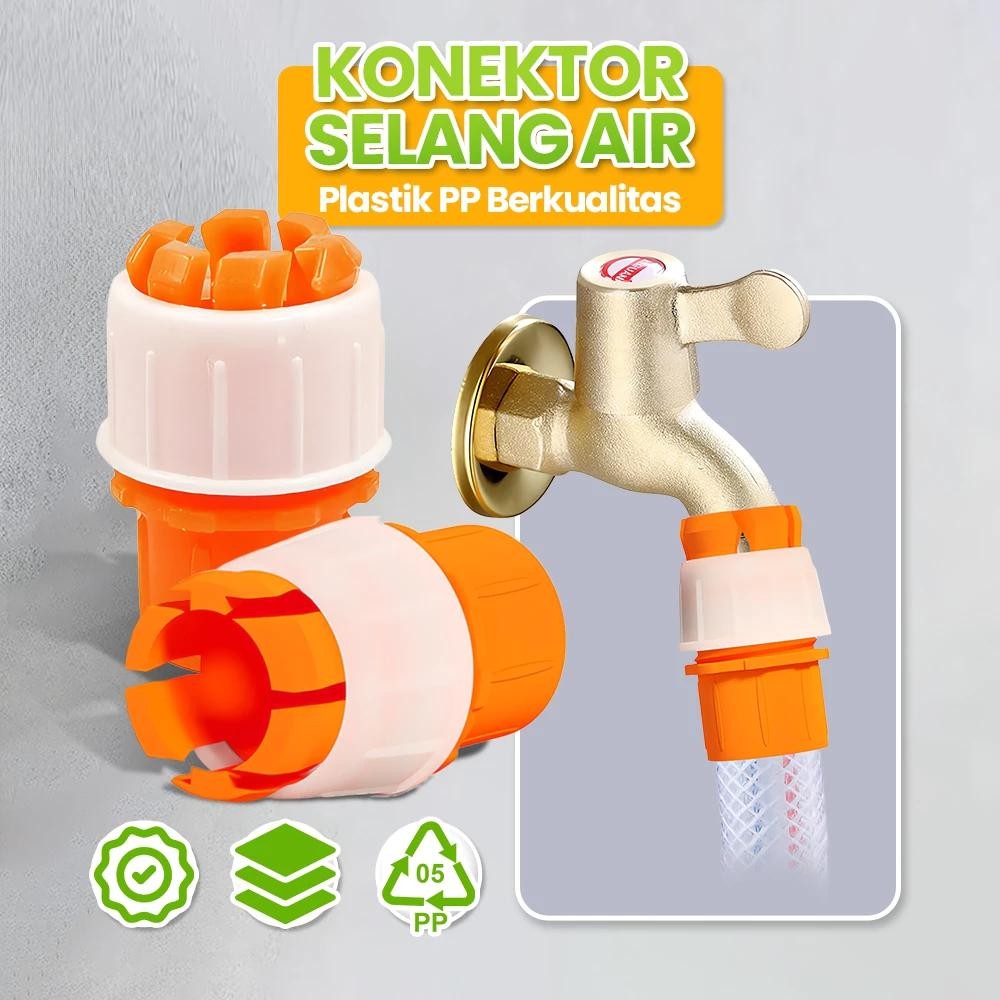 

SAEID - 3 PCS Konektor Selang Air / Penyambung Pipa Sambungan Kran Air Serbaguna