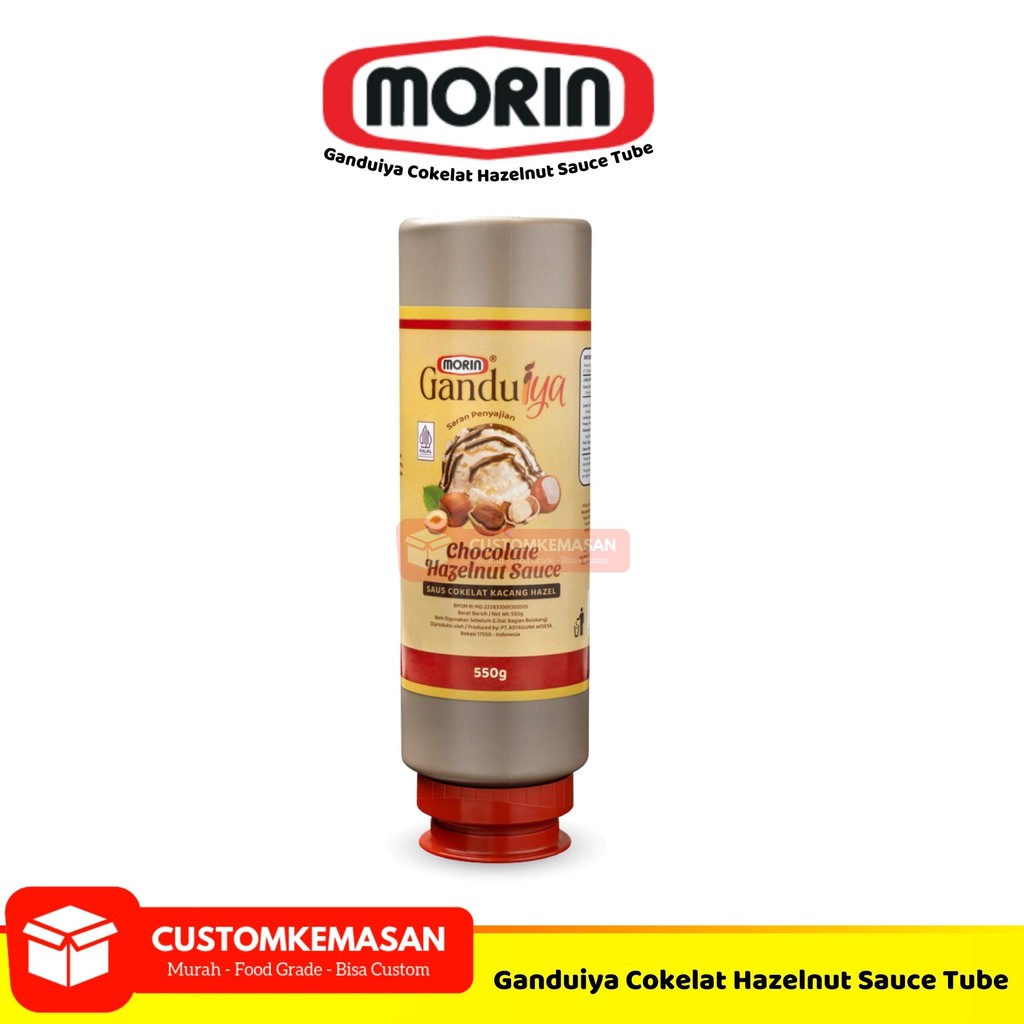 

Morin Ganduiya Cokelat Hazelnut Sauce Tube 550gr / Saus Cokelat Hazelnut / Morin Saus Cokelat Hazelnut